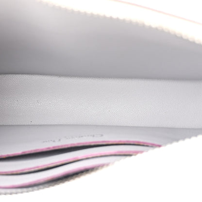 Christian Dior Calfskin Chain Wallet Grey Off White 6 of 13