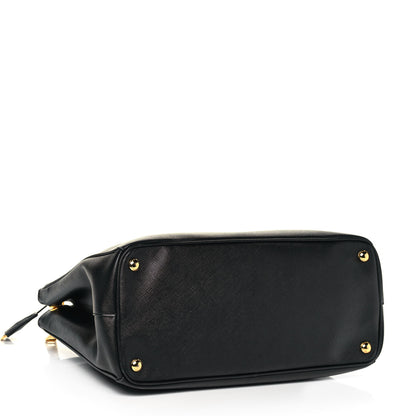 Prada Saffiano Medium Galleria Double Zip Tote Black 4 of 9