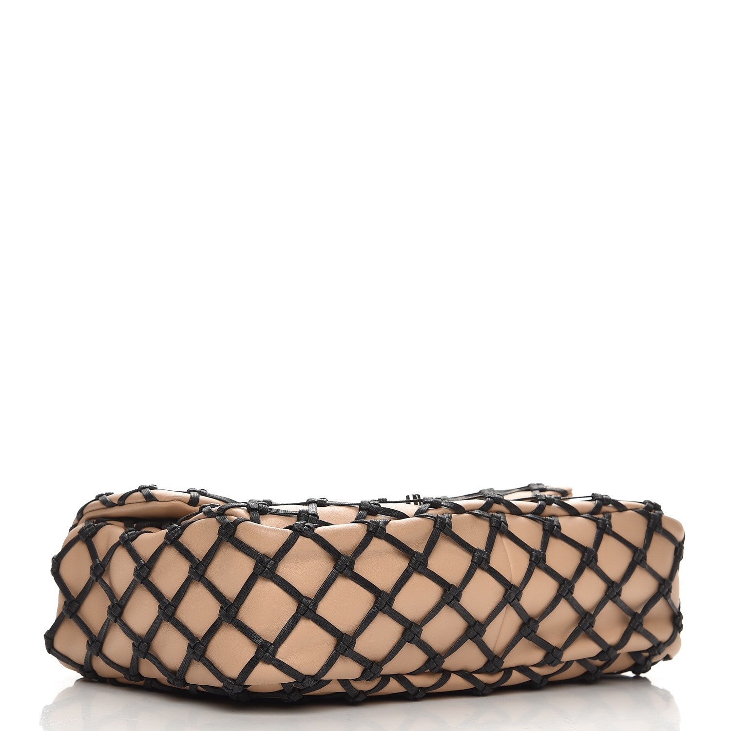 Chanel Lambskin Jumbo Canebiers Net Flap Biege 5 of 10