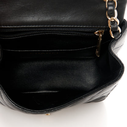 Chanel Lambskin Quilted Mini Square Flap Black 5 of 11