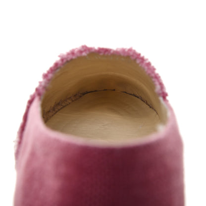 Chanel Linen CC Espadrilles 37 Pink Black 6 of 10