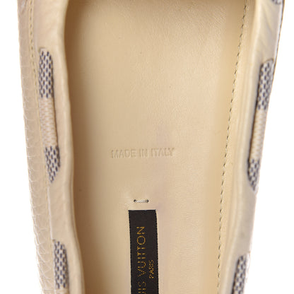Louis Vuitton Calfskin Damier Azur Gloria Loafers 40 8 of 10