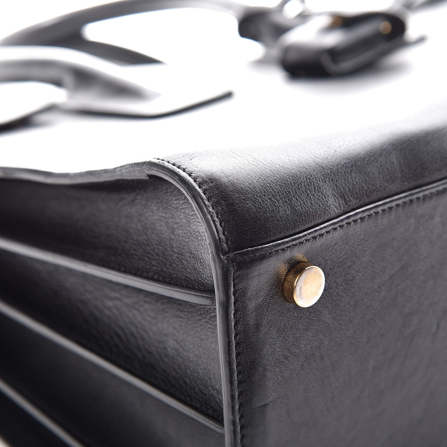 Calfskin Small Sac De Jour Black