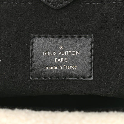 Louis Vuitton Grained Calfskin Shearling On My Side MM Black 5 of 10