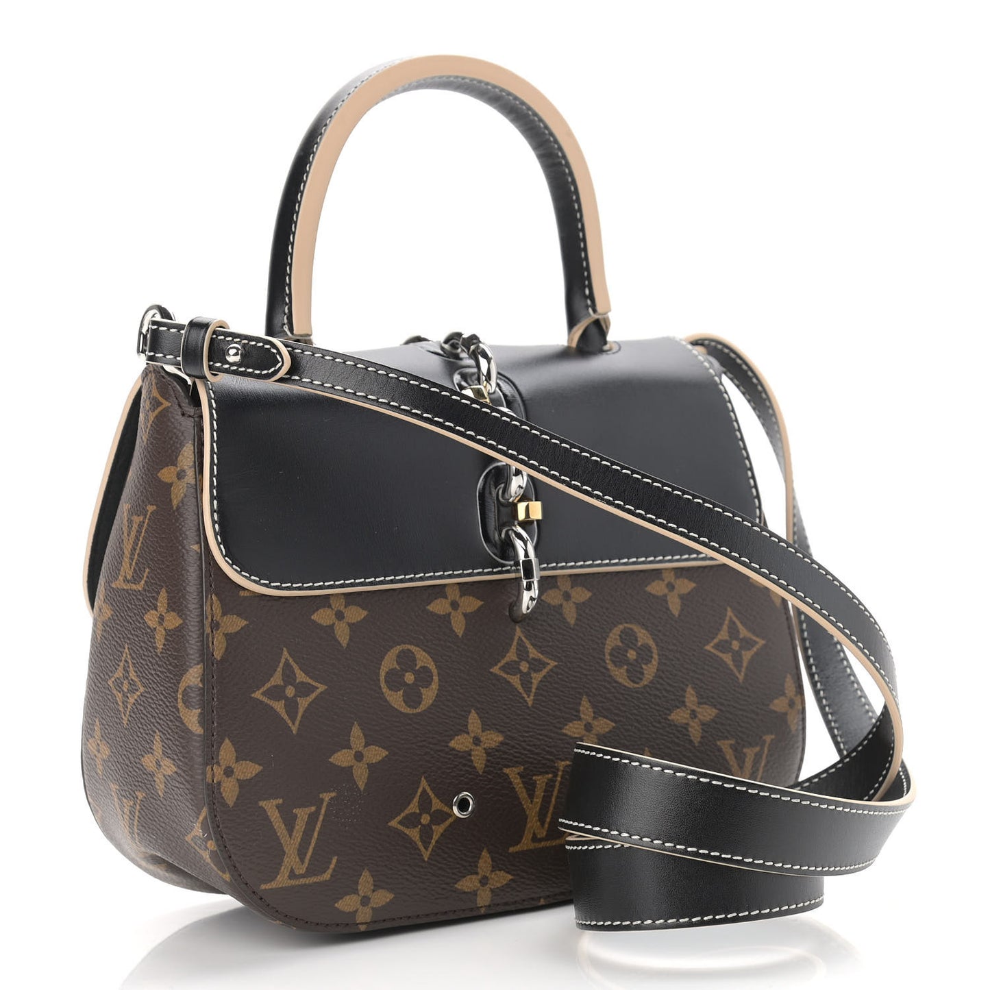 Calfskin Monogram Chain It Bag PM Black