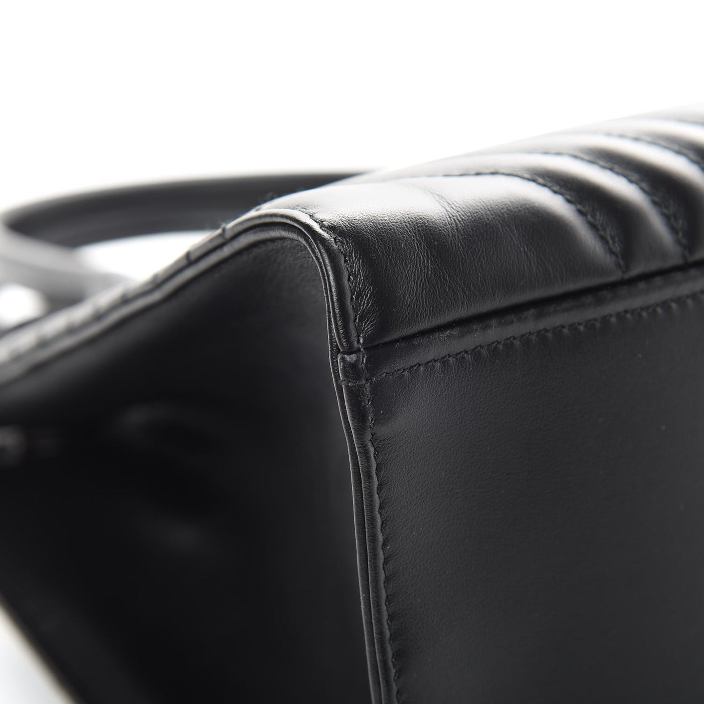 Soft Calfskin Impunture Diagramme Tote Black