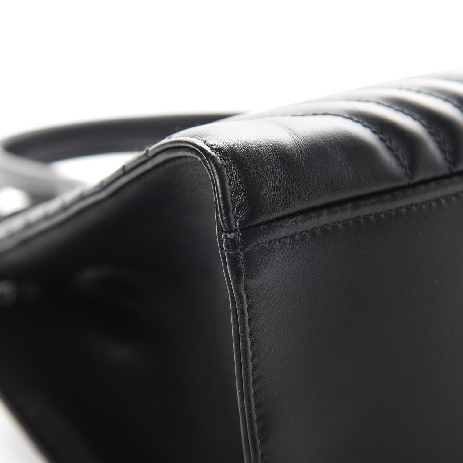 Prada Soft Calfskin Impunture Diagramme Tote Black 12 of 12
