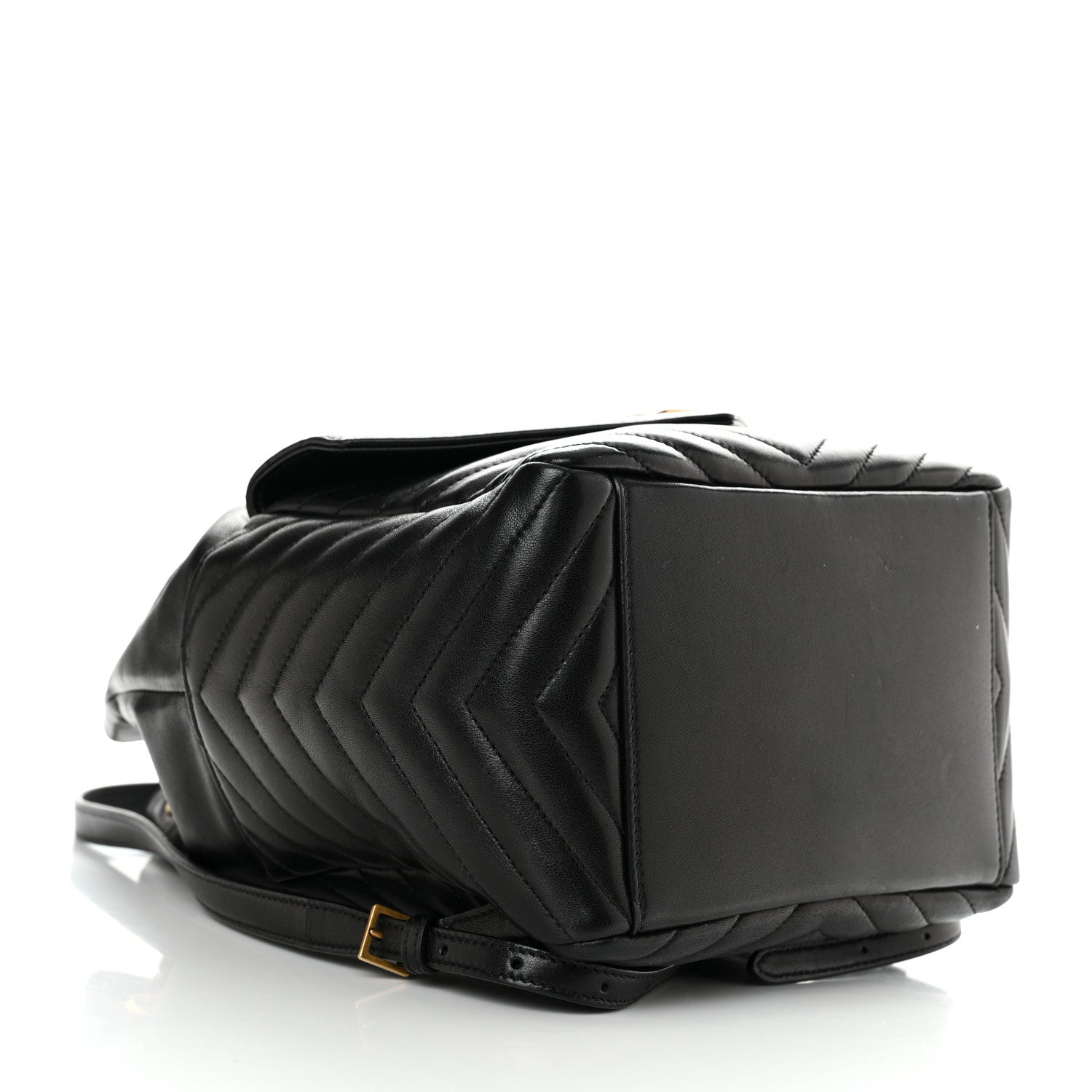 Saint Laurent Lambskin Matelasse Monogram Joe Backpack Black 4 of 11
