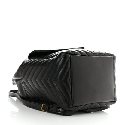 Saint Laurent Lambskin Matelasse Monogram Joe Backpack Black 4 of 11