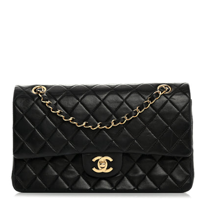 Chanel Lambskin Quilted Medium Double Flap Black 1 of 12