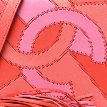 Chanel Lambskin Patchwork CC Tassel Crossbody Bag Pink 9 of 11