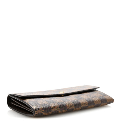 Louis Vuitton Damier Ebene Sarah Wallet 4 of 10