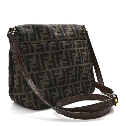 Fendi Zucca Vitello Artic Small Messenger Bag Tobacco Castagna 3 of 12