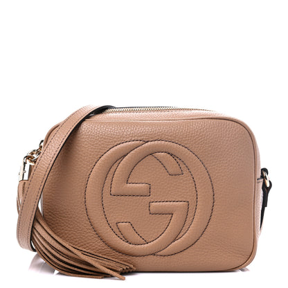 Gucci Pebbled Calfskin Small Soho Disco Bag Rose Beige 1 of 7