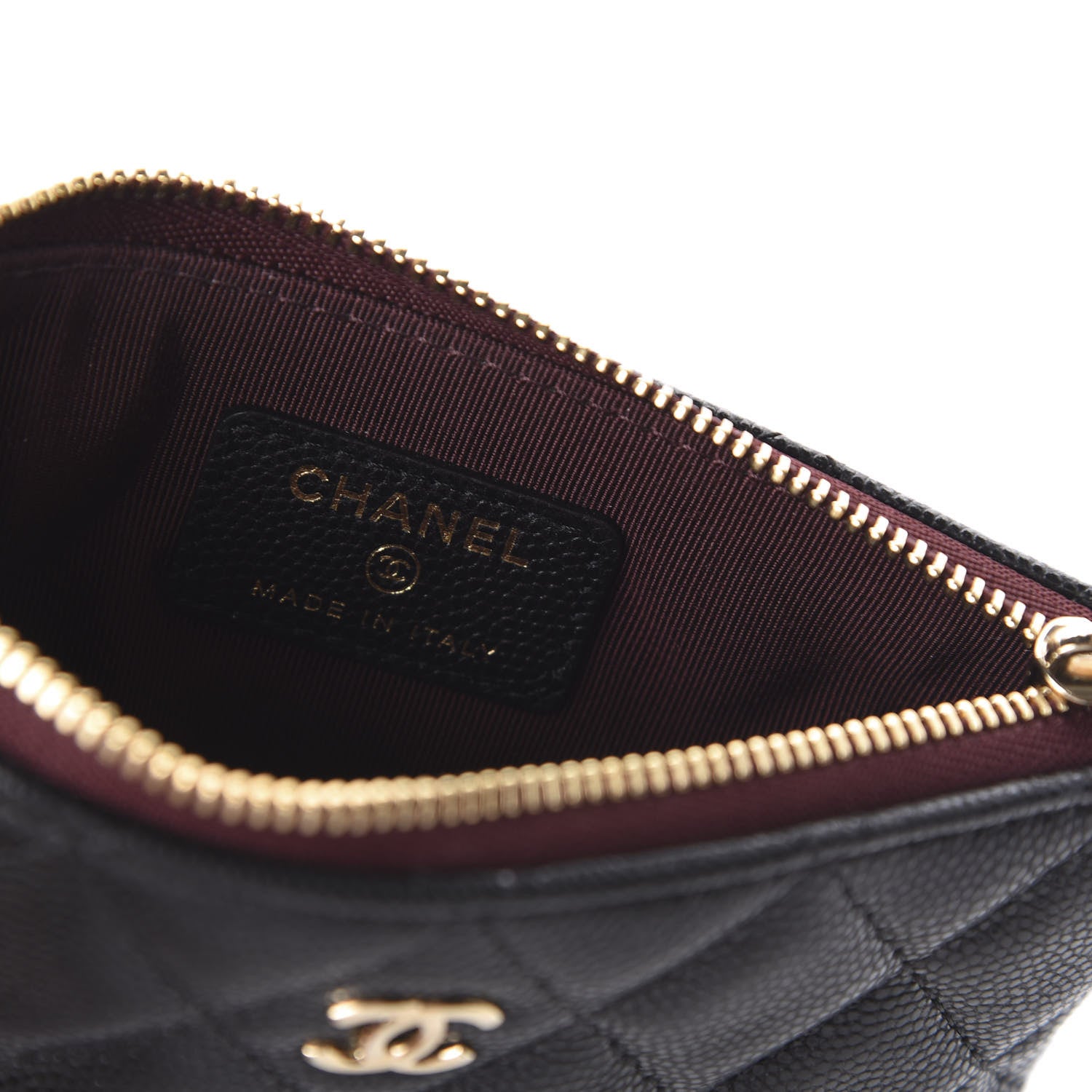 Chanel Caviar Quilted Small Cosmetic Case Black 8 of 11