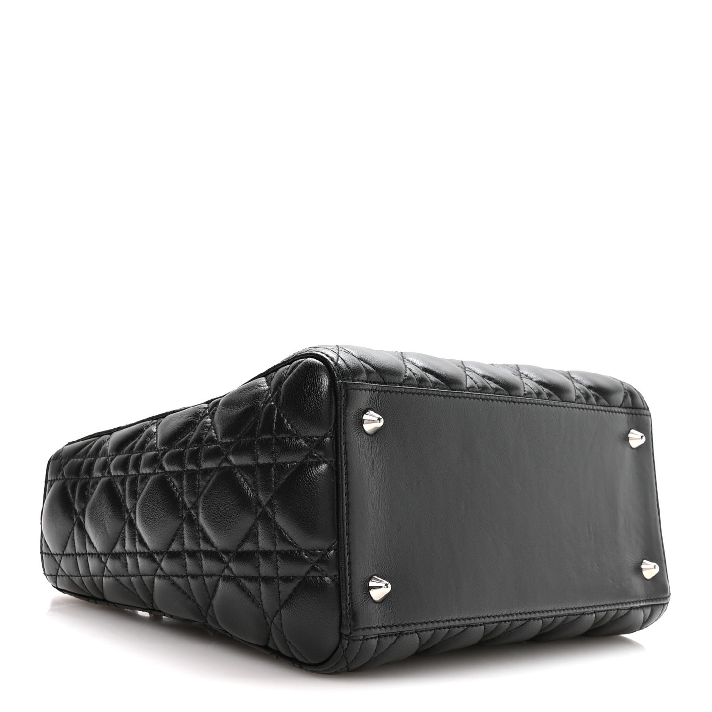 Lambskin Cannage Medium Lady Dior Black