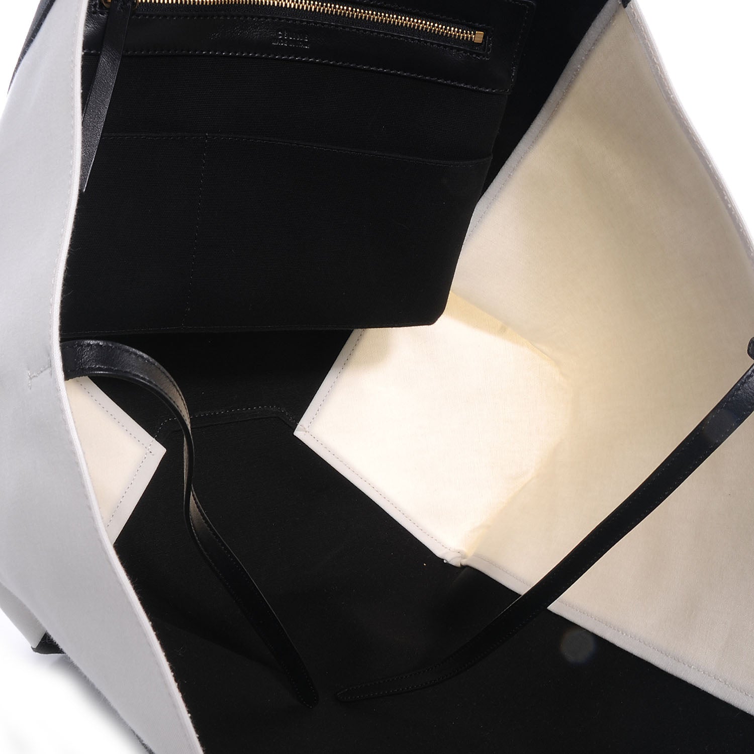 Celine Canvas Large Phantom Luggage Cabas Black White 6 of 8