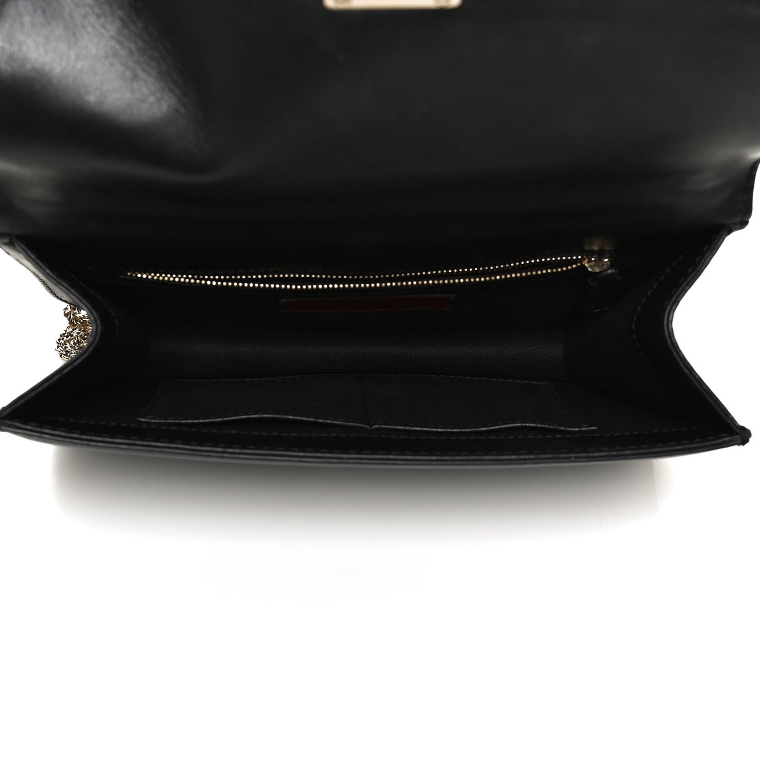 Valentino Garavani Vitello Medium Glam Lock Rockstud Flap Black 5 of 12