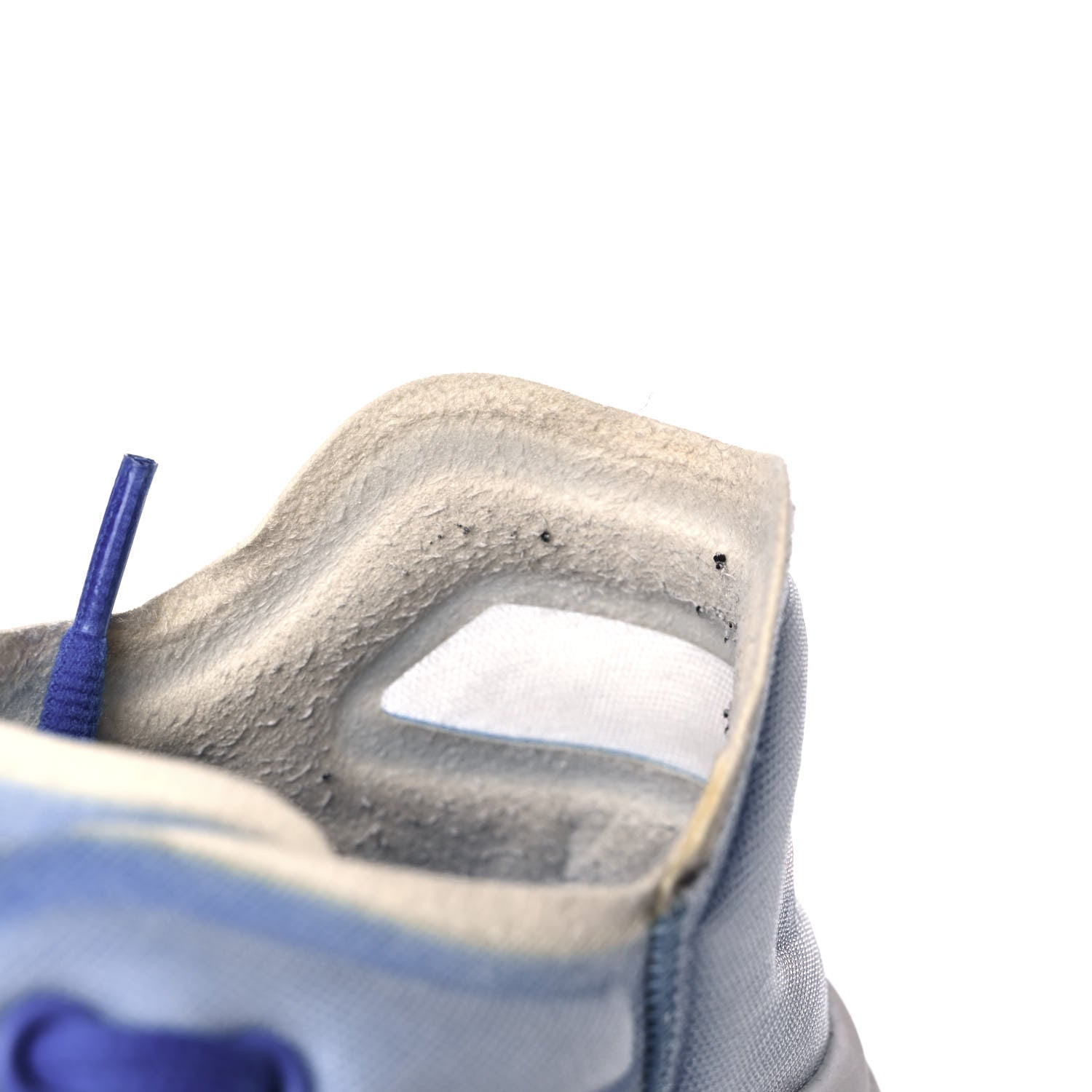 Chanel Calfskin Mesh Lycra Womens Logo Sneakers 41 White Blue 9 of 10