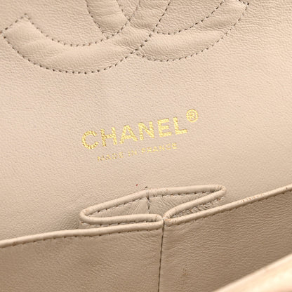 Chanel Tweed Quilted Medium Double Flap Orange Beige Multicolor 6 of 12