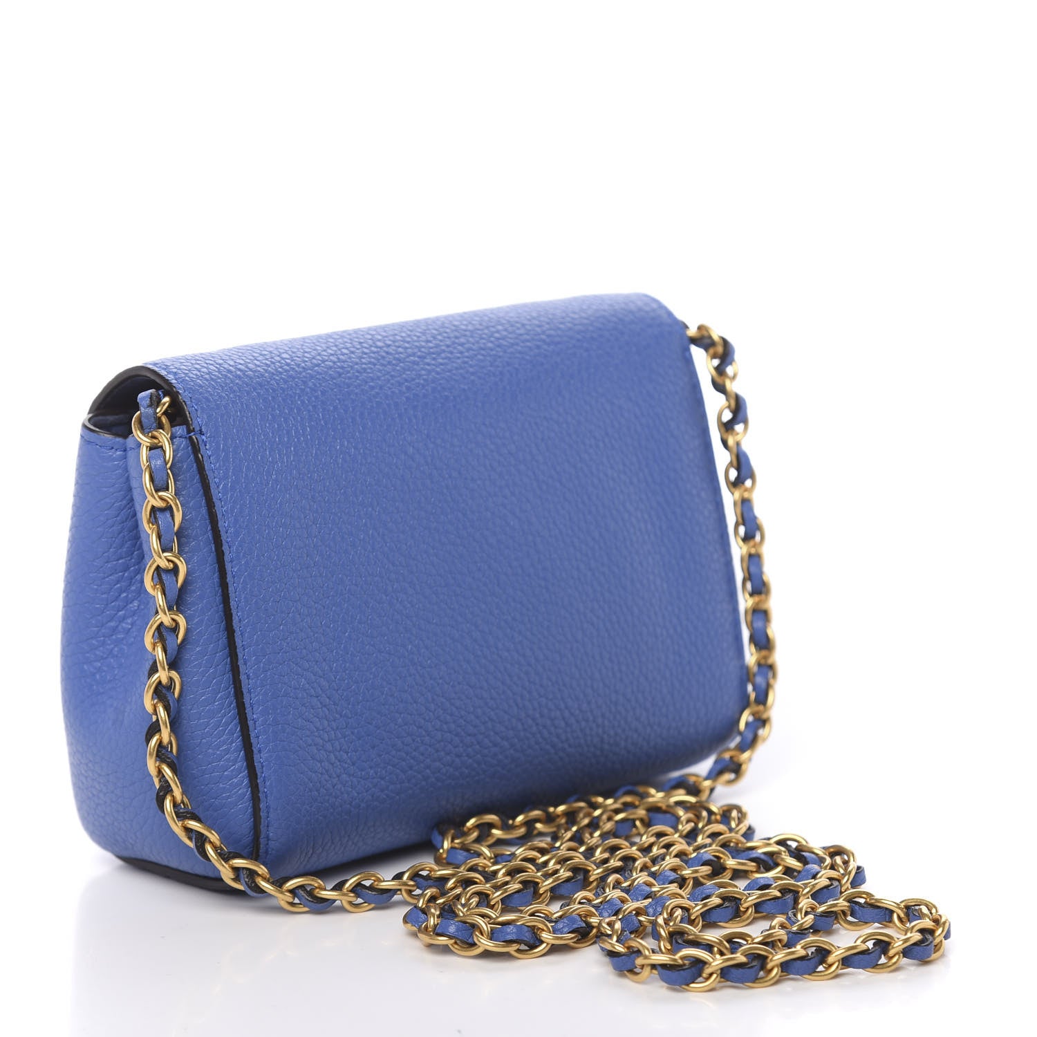 Mulberry Small Classic Grain Calfskin Mini Lily Porcelain Blue 3 of 10