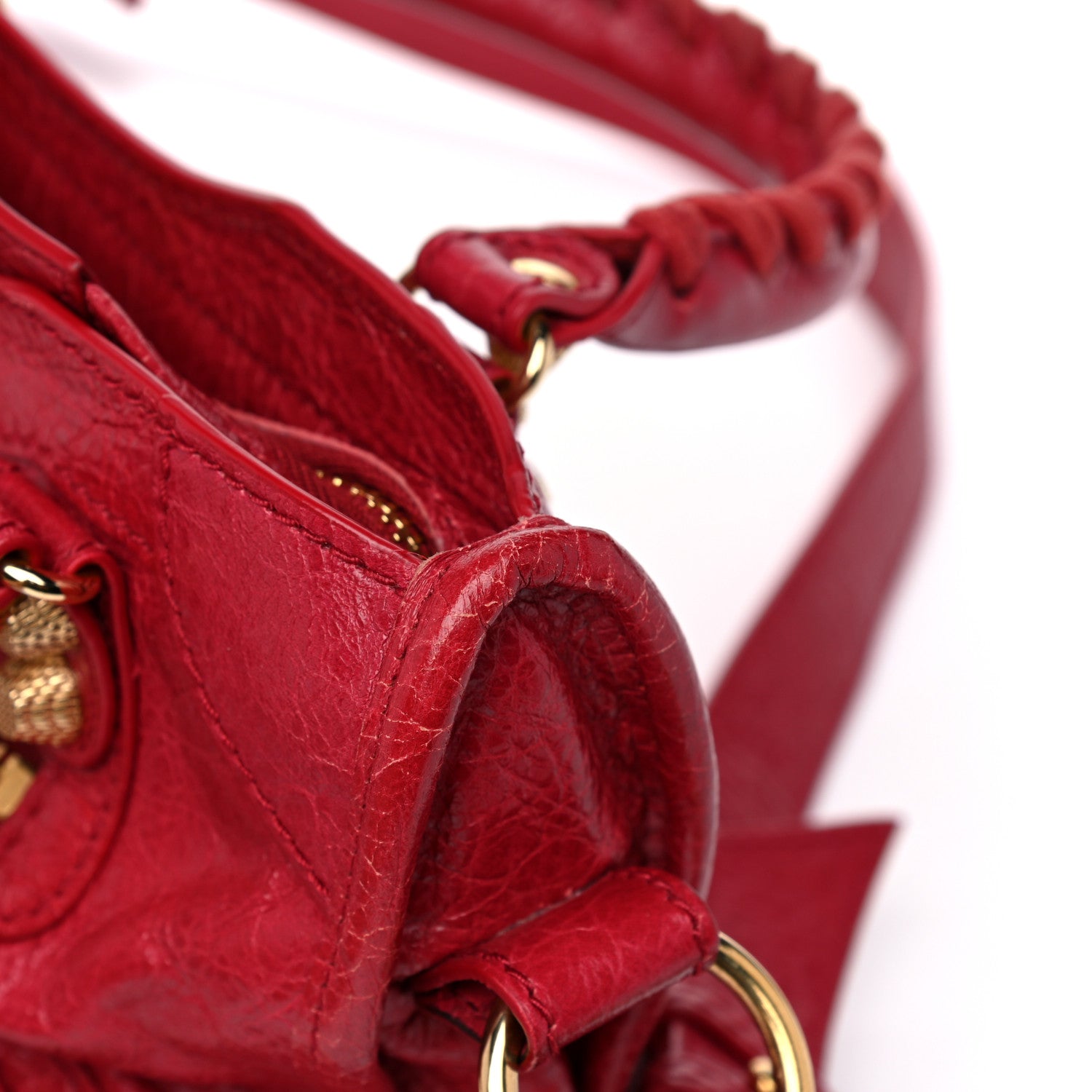 Balenciaga Agneau Giant 12 Gold Hardware Mini City Rouge Sapphire 15 of 15