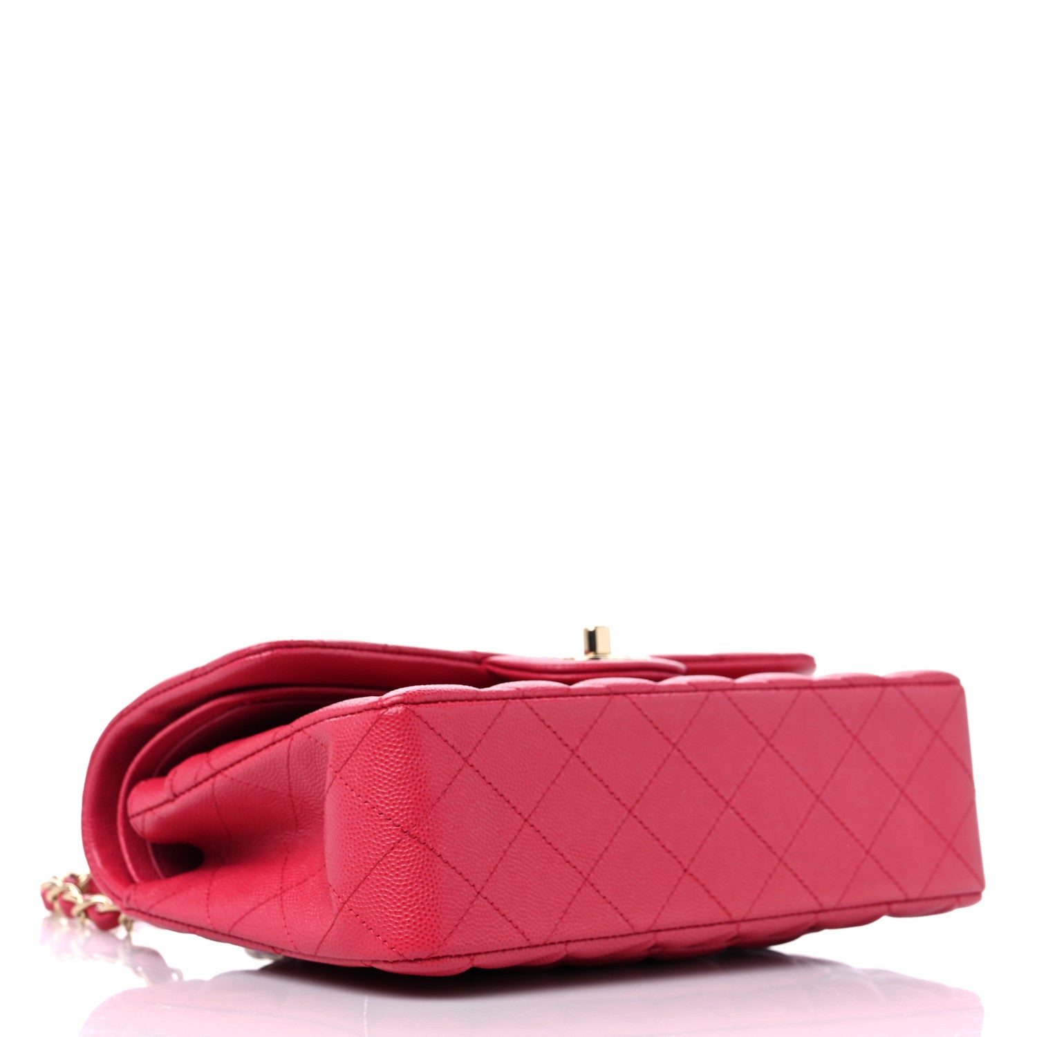 Chanel Caviar Quilted Small Double Flap Dark Pink 4 of 10