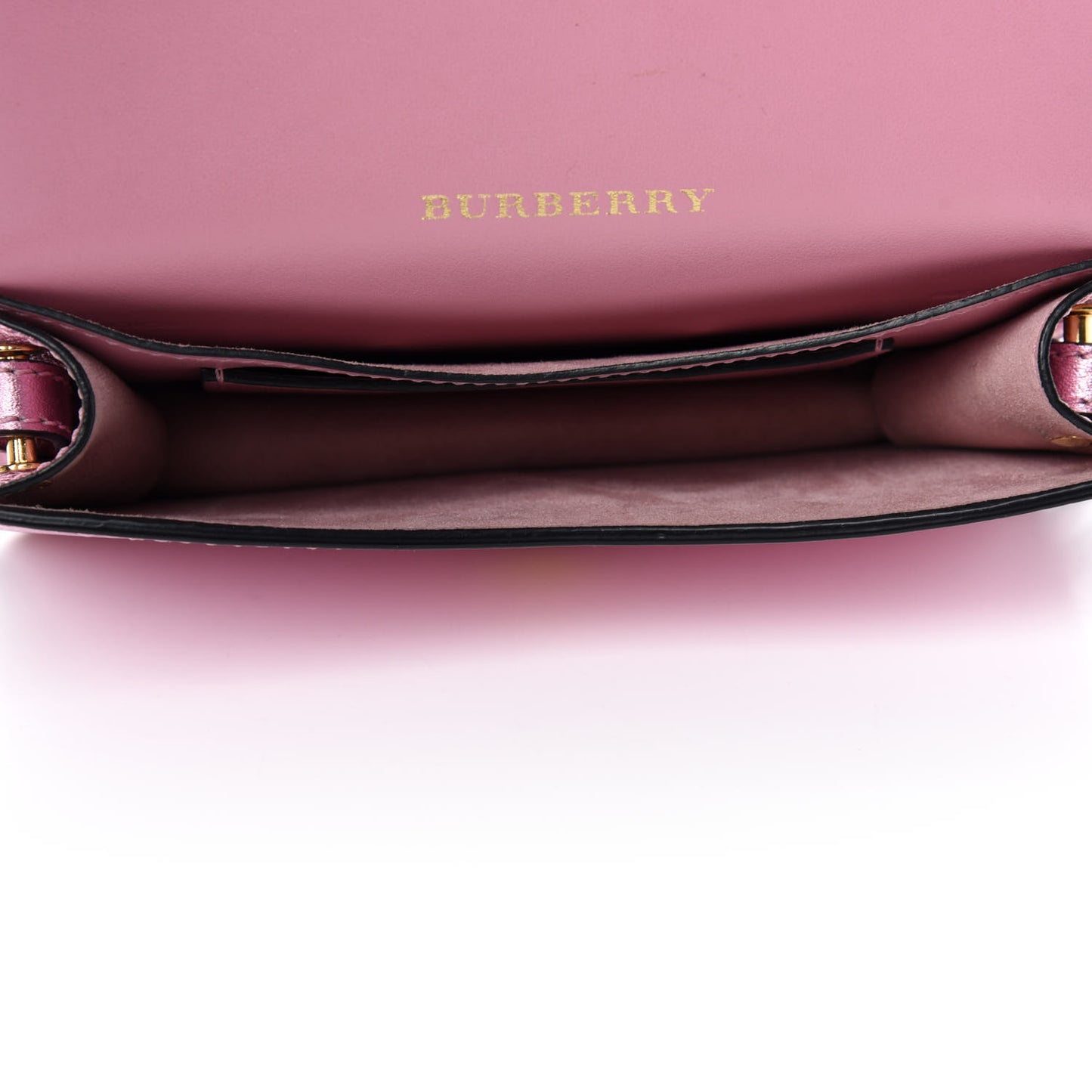 Metallic Soft Grain Calfskin Mini Phone Buckle Bag Pale Orchid