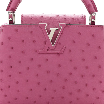 Louis Vuitton Ostrich Capucines Mini Fuchsia 7 of 10