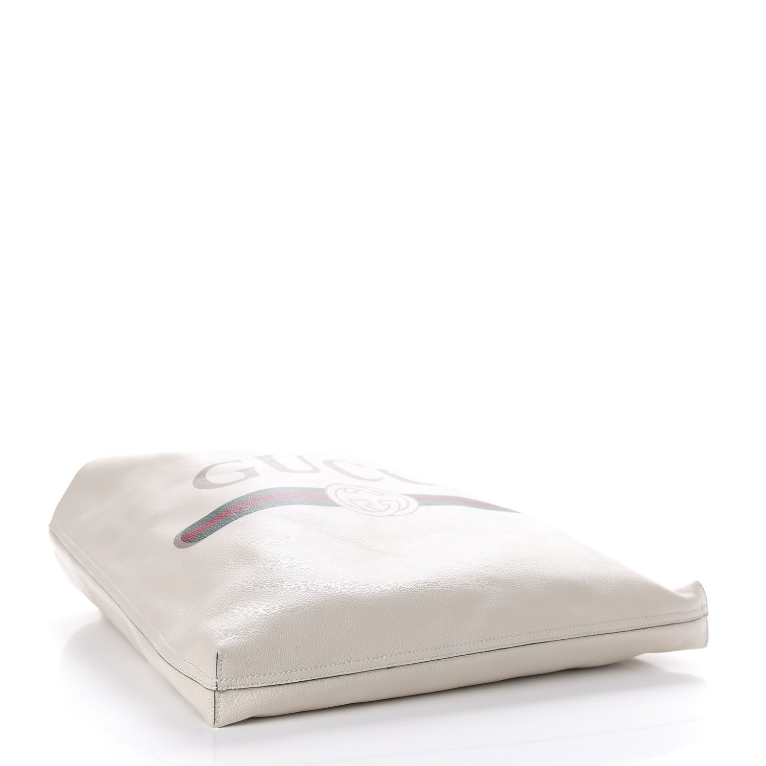 Gucci Calfskin Mens Logo Tote White 3 of 10