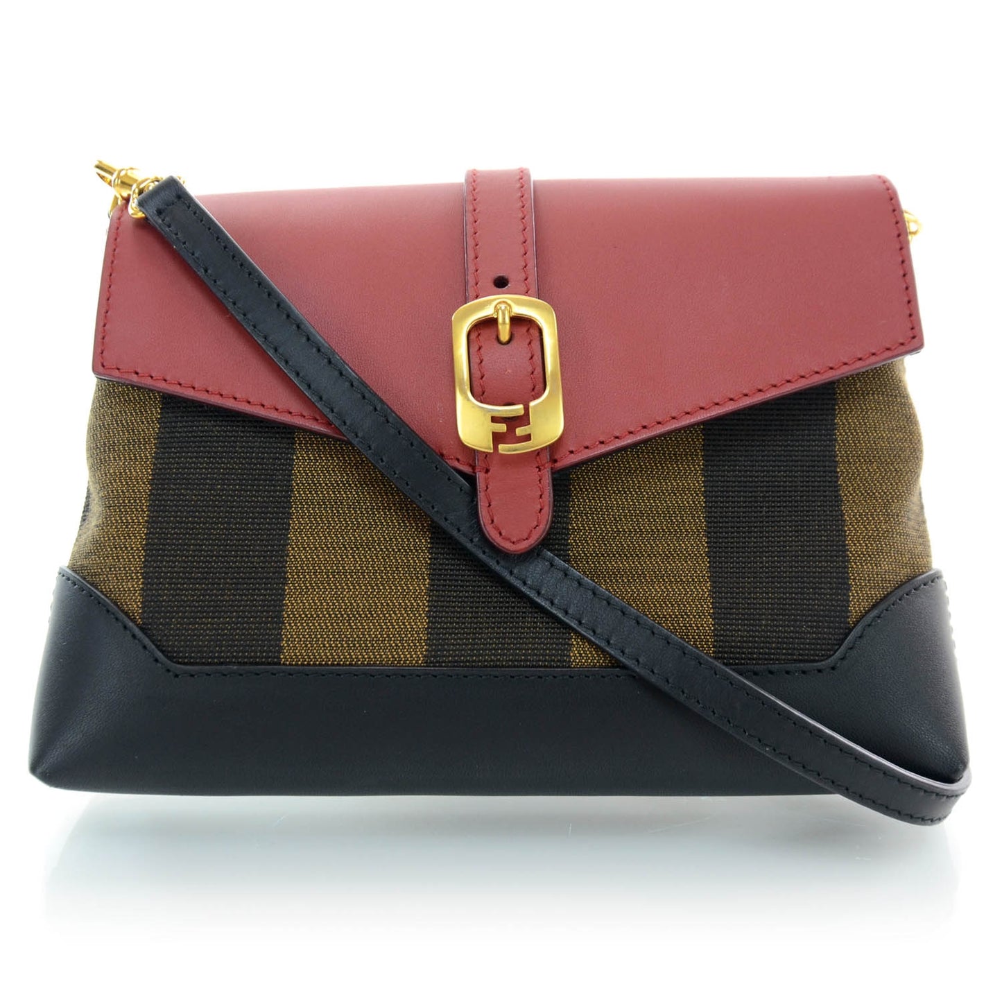 Canvas Pequin Pouchette Tobacco Red Black