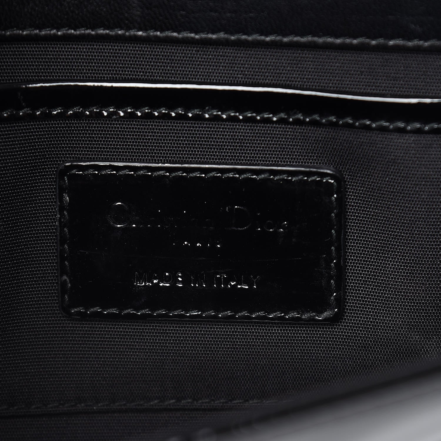 Christian Dior Patent Cannage Lady Dior Convertible Clutch Black 6 of 9
