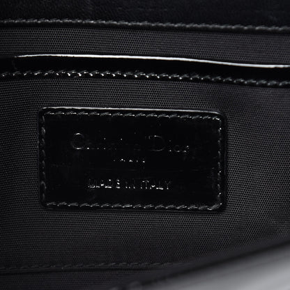 Christian Dior Patent Cannage Lady Dior Convertible Clutch Black 6 of 9