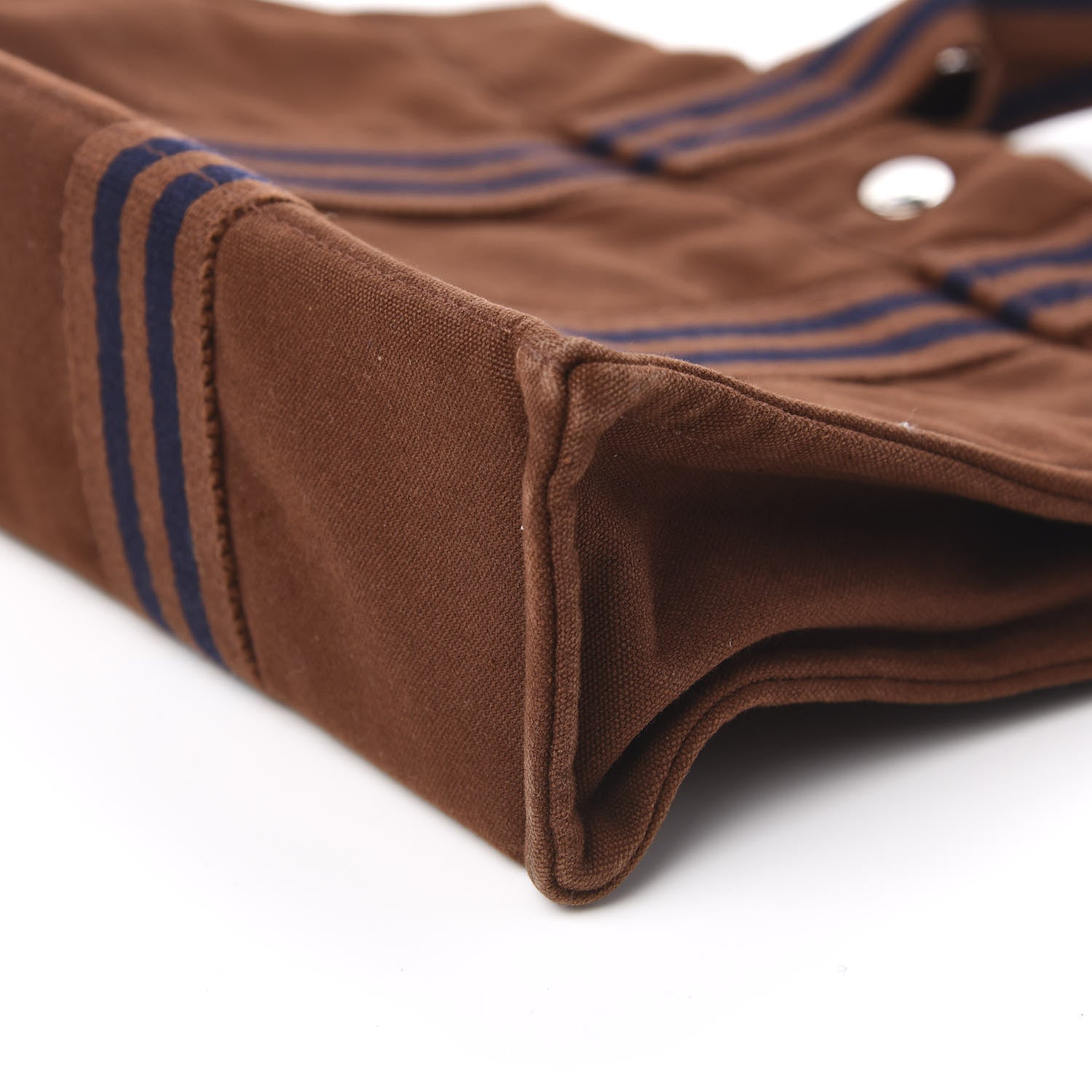 Hermes Canvas Tout Fourre PM Brown 8 of 9