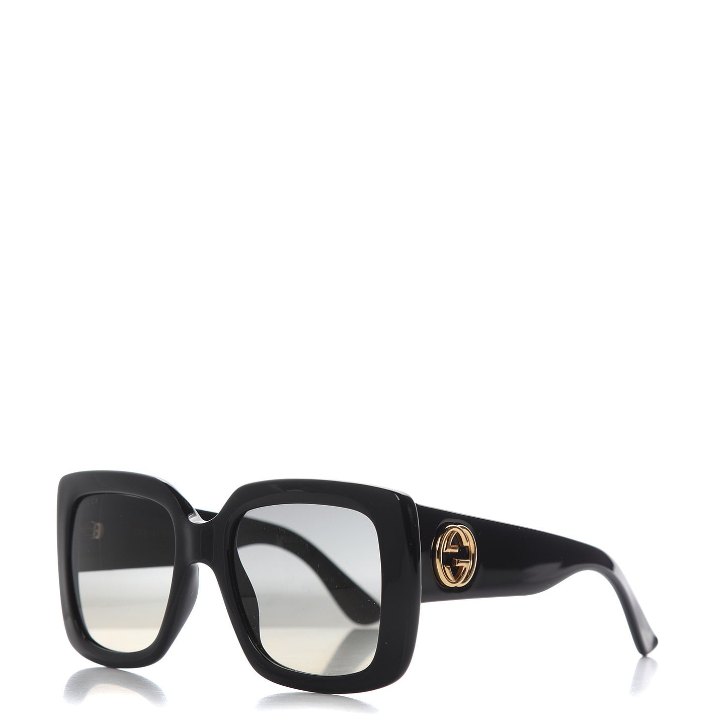 Acetate Square Frame Sunglasses GG0141S Black