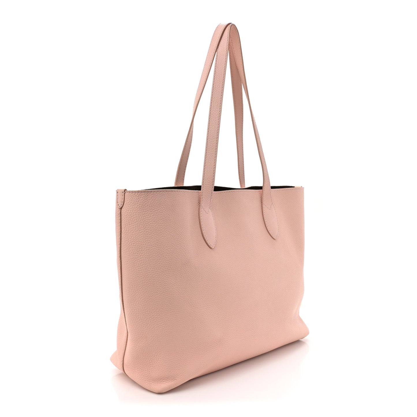 Grainy Calfskin Remington Tote Pale Ash Rose