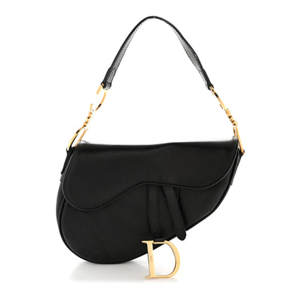 Christian Dior Shiny Goatskin  Saddle Bag Black 1 of 16