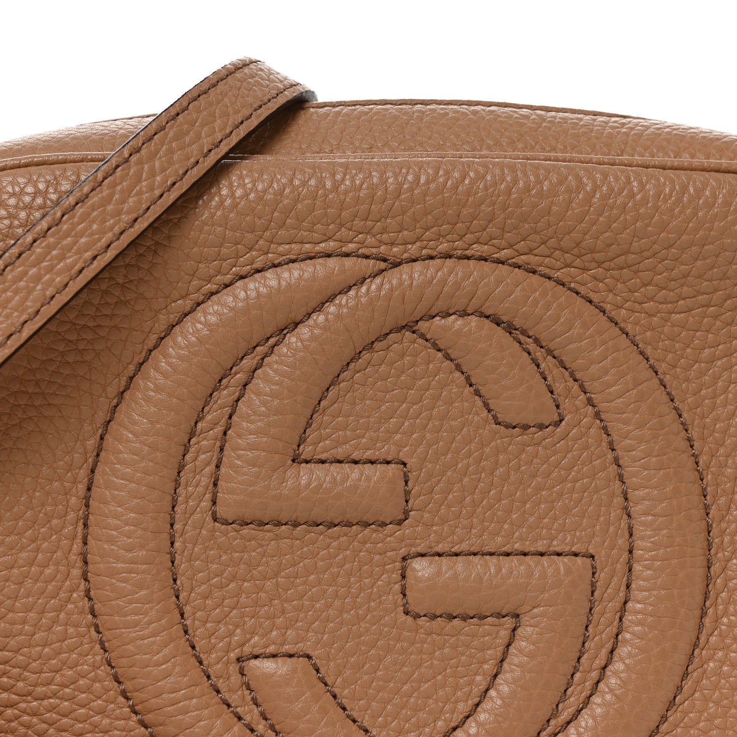 Gucci Pebbled Calfskin Small Soho Disco Bag Rose Beige 8 of 11