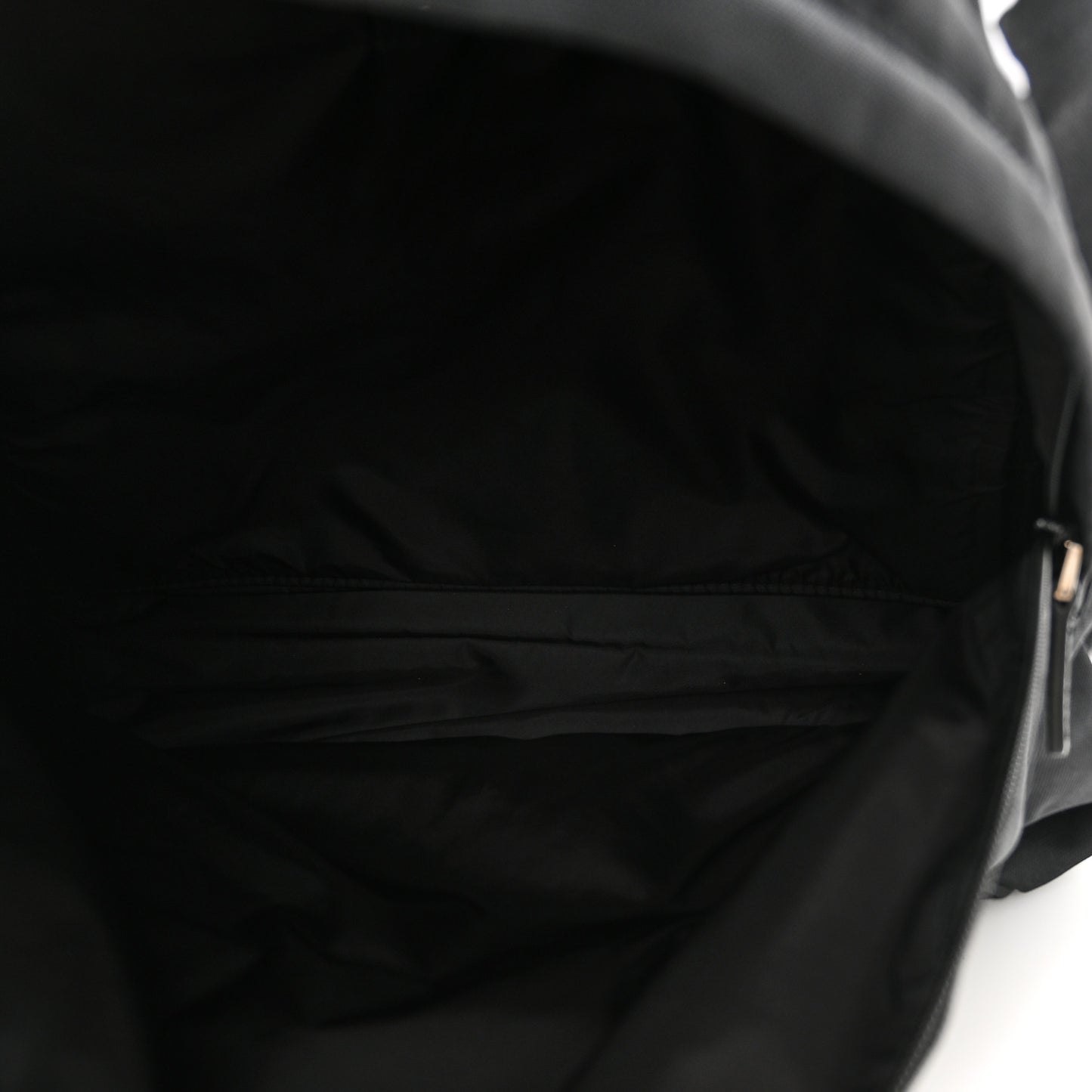 Nylon Essential Backpack Black White