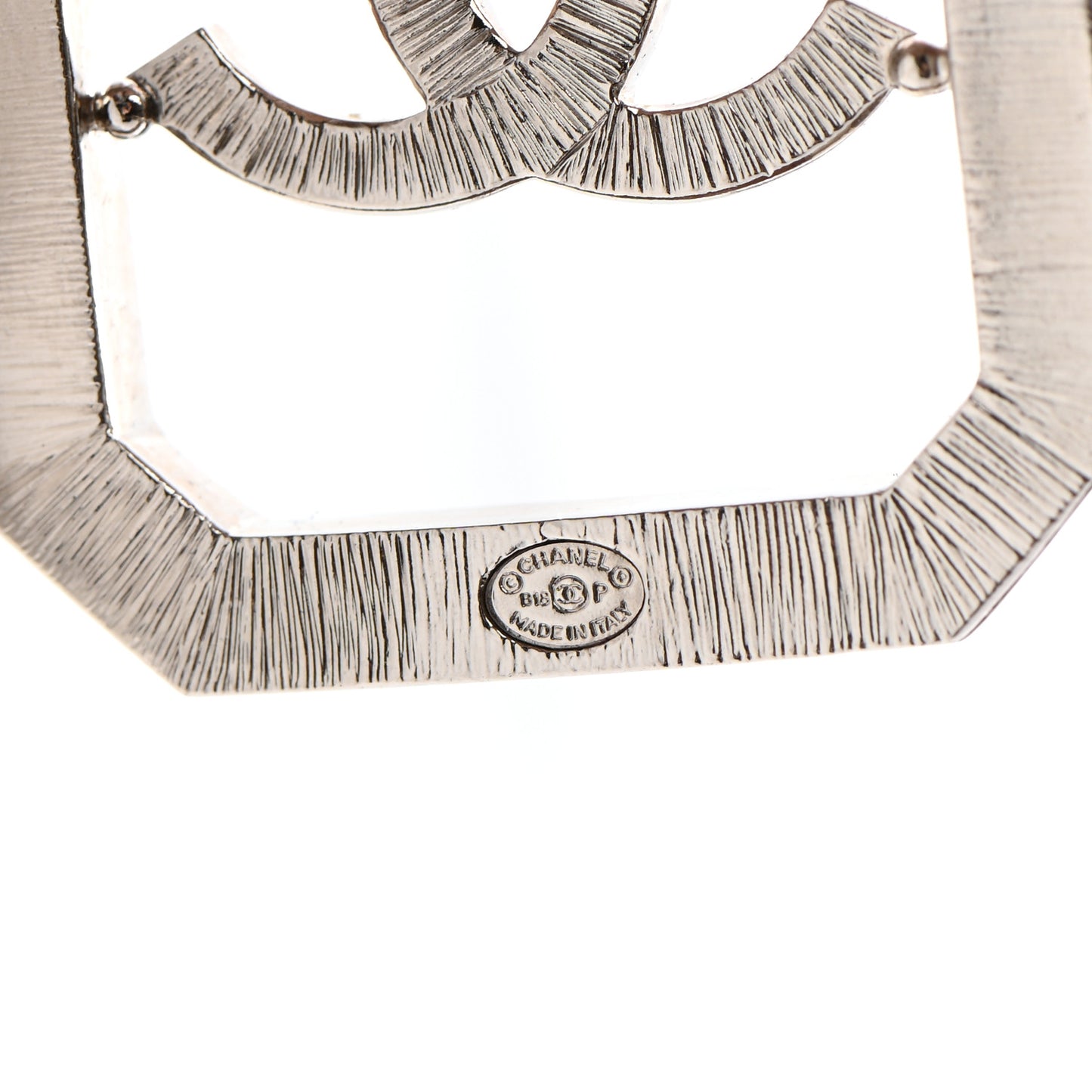 Crystal CC Brooch Silver