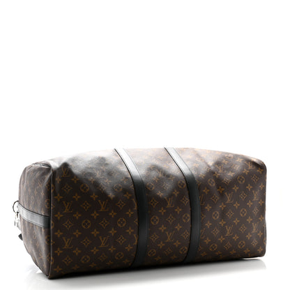 Louis Vuitton Monogram Macassar Keepall Bandouliere 55 3 of 8