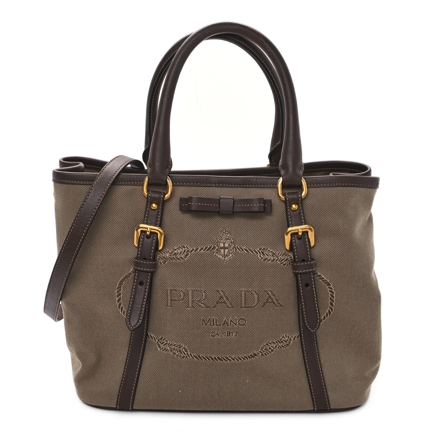 Jacquard Logo Tote Corda Bruciato