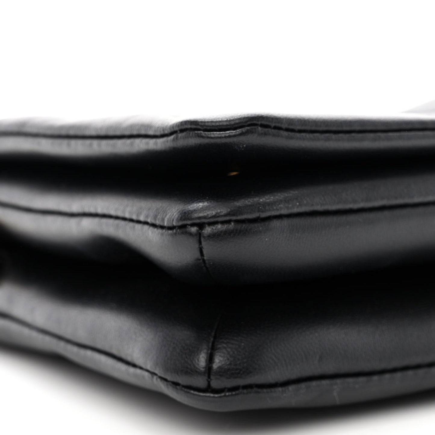 Lambskin Embossed Monogram Pochette Coussin Black