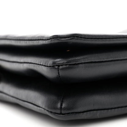 Louis Vuitton Lambskin Embossed Monogram Pochette Coussin Black 8 of 10
