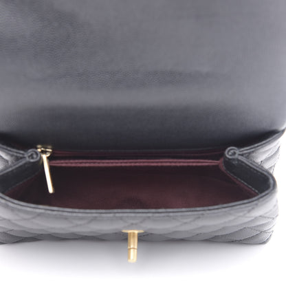 Chanel Caviar Quilted Mini Coco Handle Flap Black 5 of 11