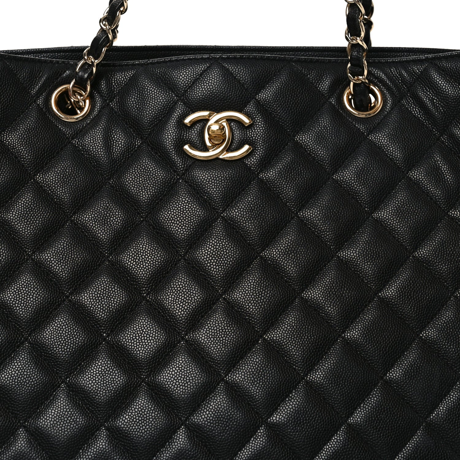 Chanel Caviar Quilted Large Shopping Tote Black 8 of 10