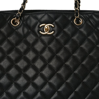 Chanel Caviar Quilted Large Shopping Tote Black 8 of 10