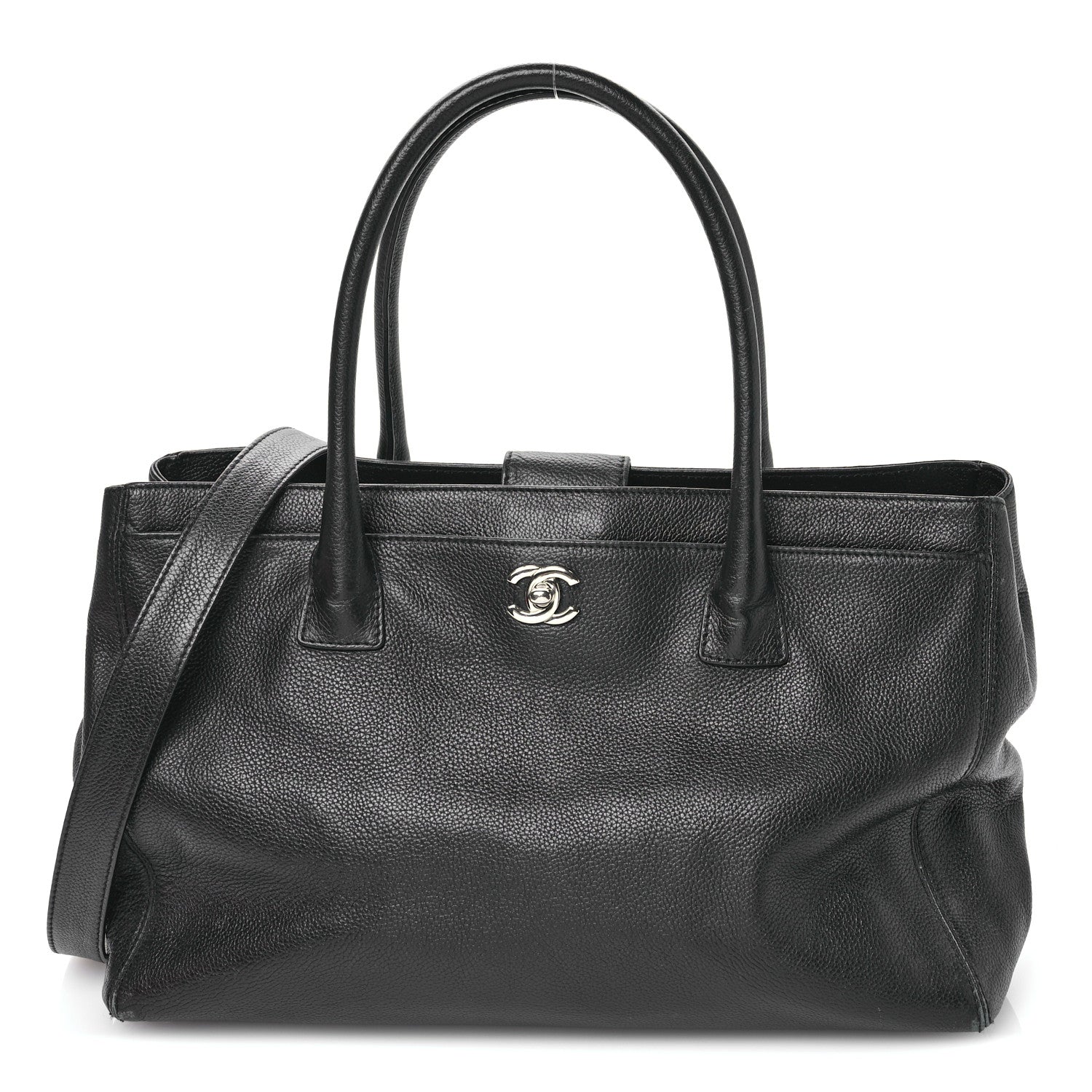 Chanel Calfskin Cerf Executive Shopper Tote Black 1 of 11
