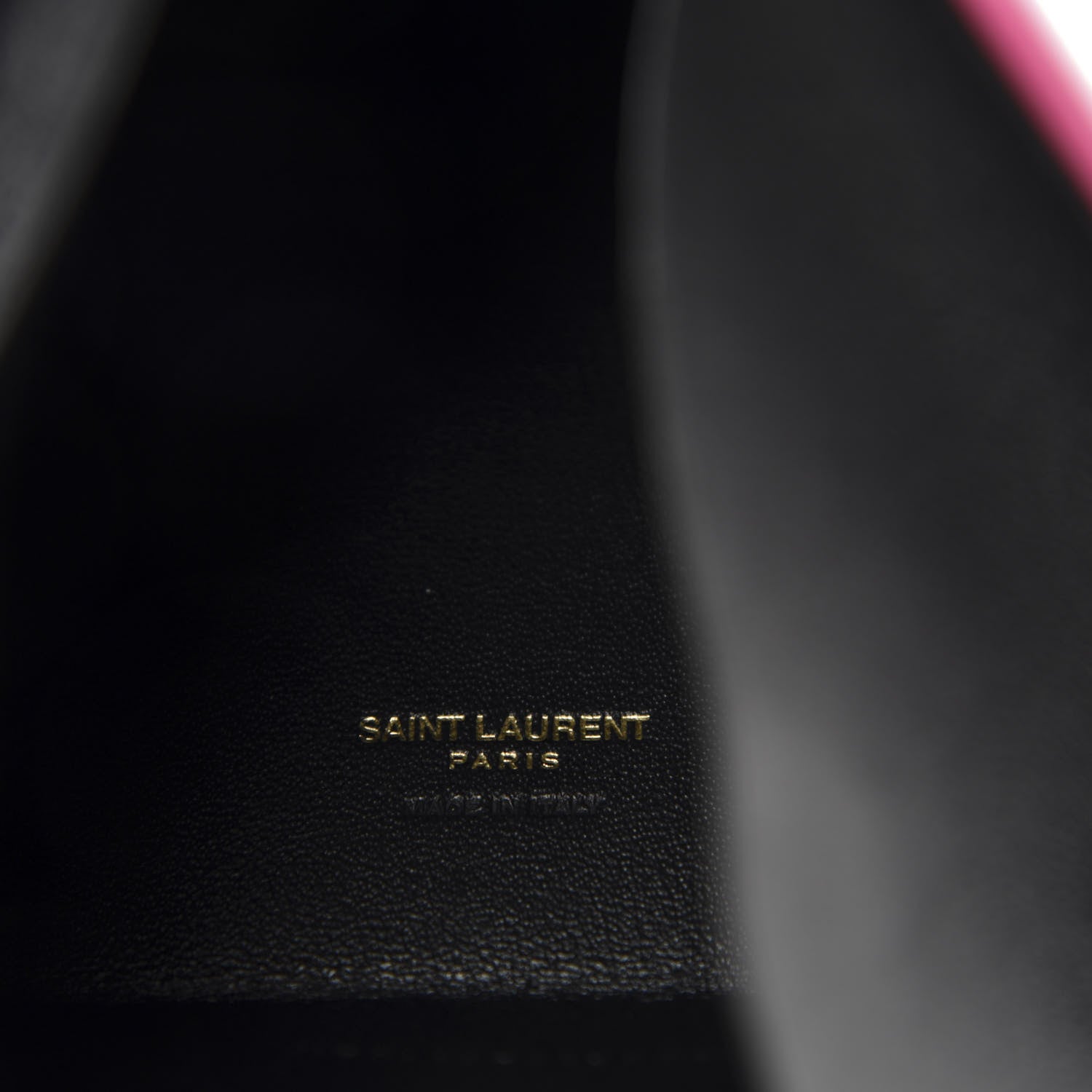 Saint Laurent Lambskin Pyramid Clutch Lipstick Fuchsia 7 of 8
