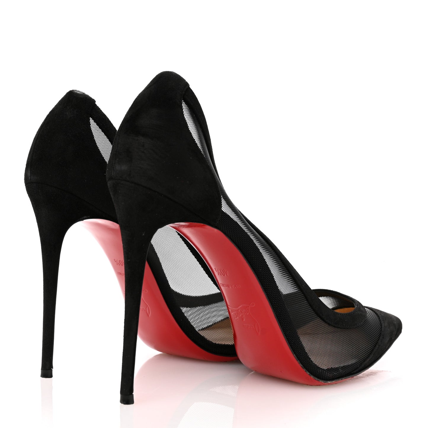 Veau Velours Rete Galativi 100 Pumps 40.5 Black